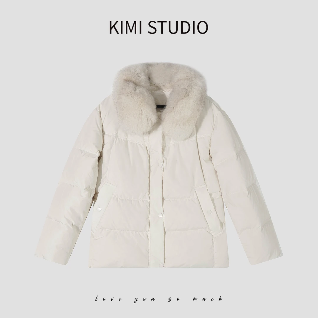 轻奢高定CC家狐狸毛可拆卸保暖鹅绒服    AW241242