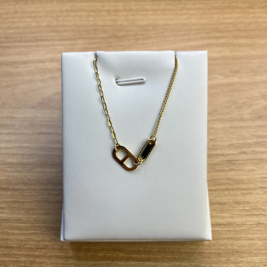 纯万福黄金 足金5G工艺 猪鼻子套链吊坠 黄金按克卖项链