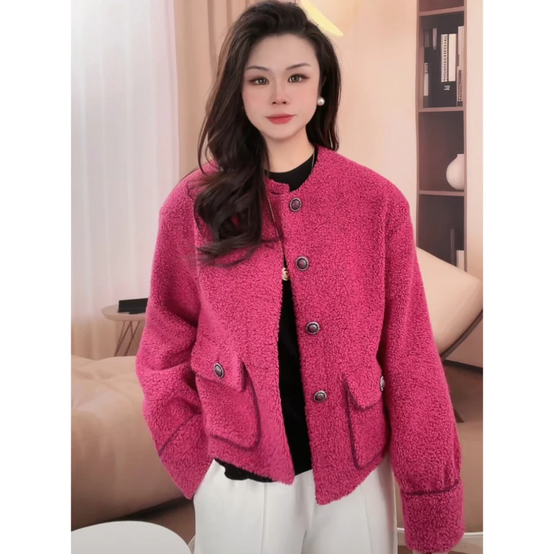 AMASS/阿玛施 新款气质粗花呢上衣复古时尚小香风外套5400912