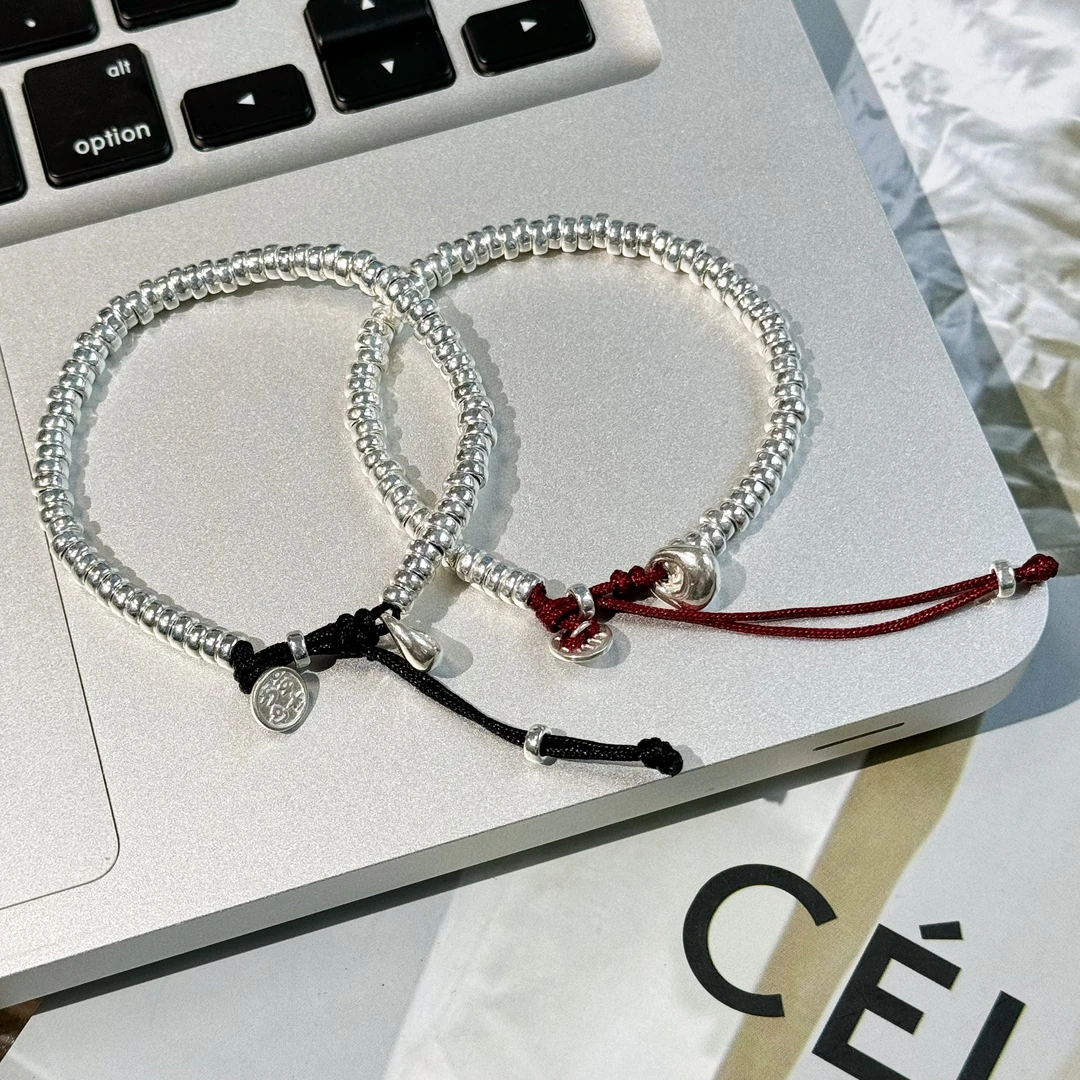 早兰 足银布艺手链 【岁如意盘缠】足银999盘缠手链百搭简约时尚