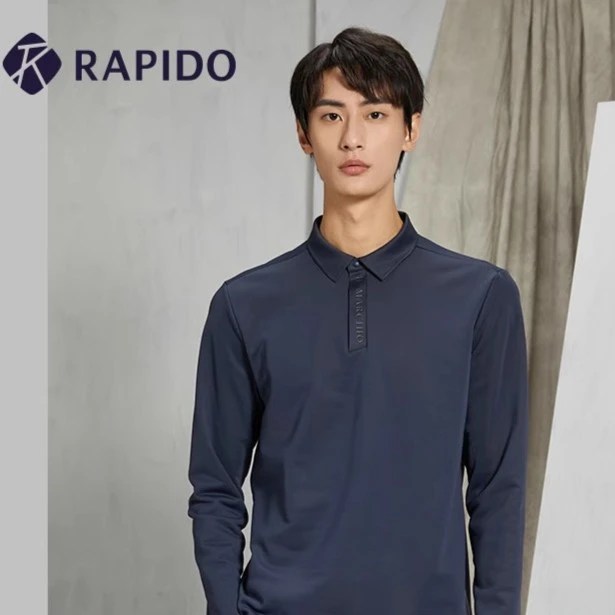 RAPIDO睿必度秋冬男R系列商务休闲磨毛POLO衫CN3941U13雳霹道