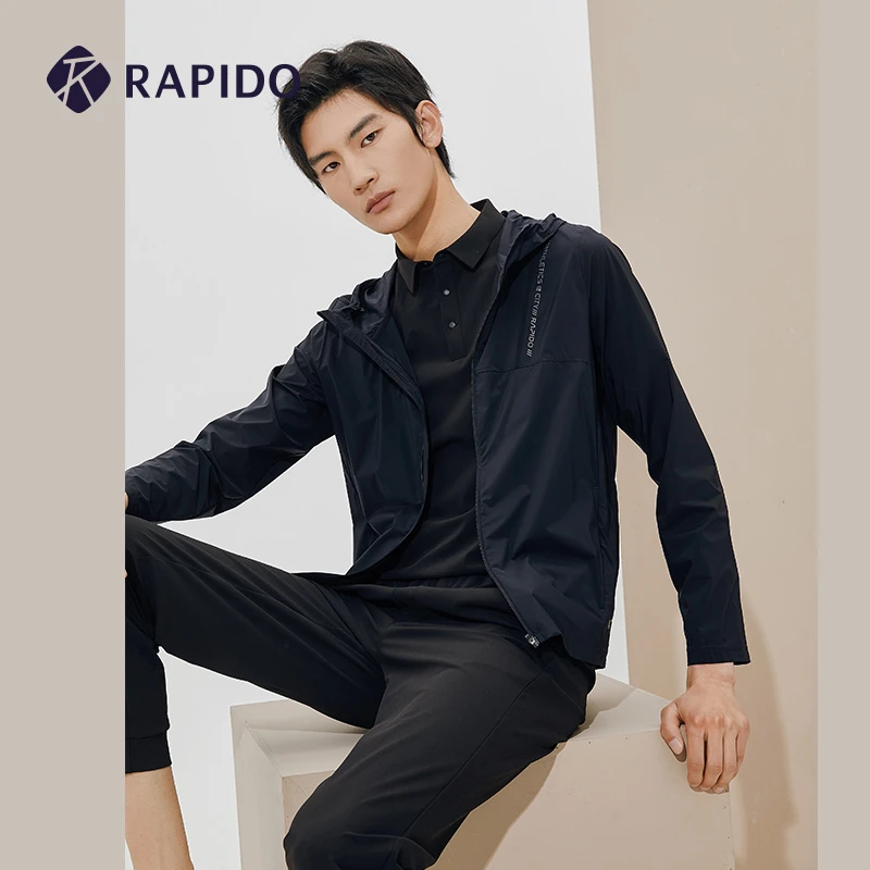 RAPIDO雳霹道春季男基础款连帽夹克休闲外套CN3239J04