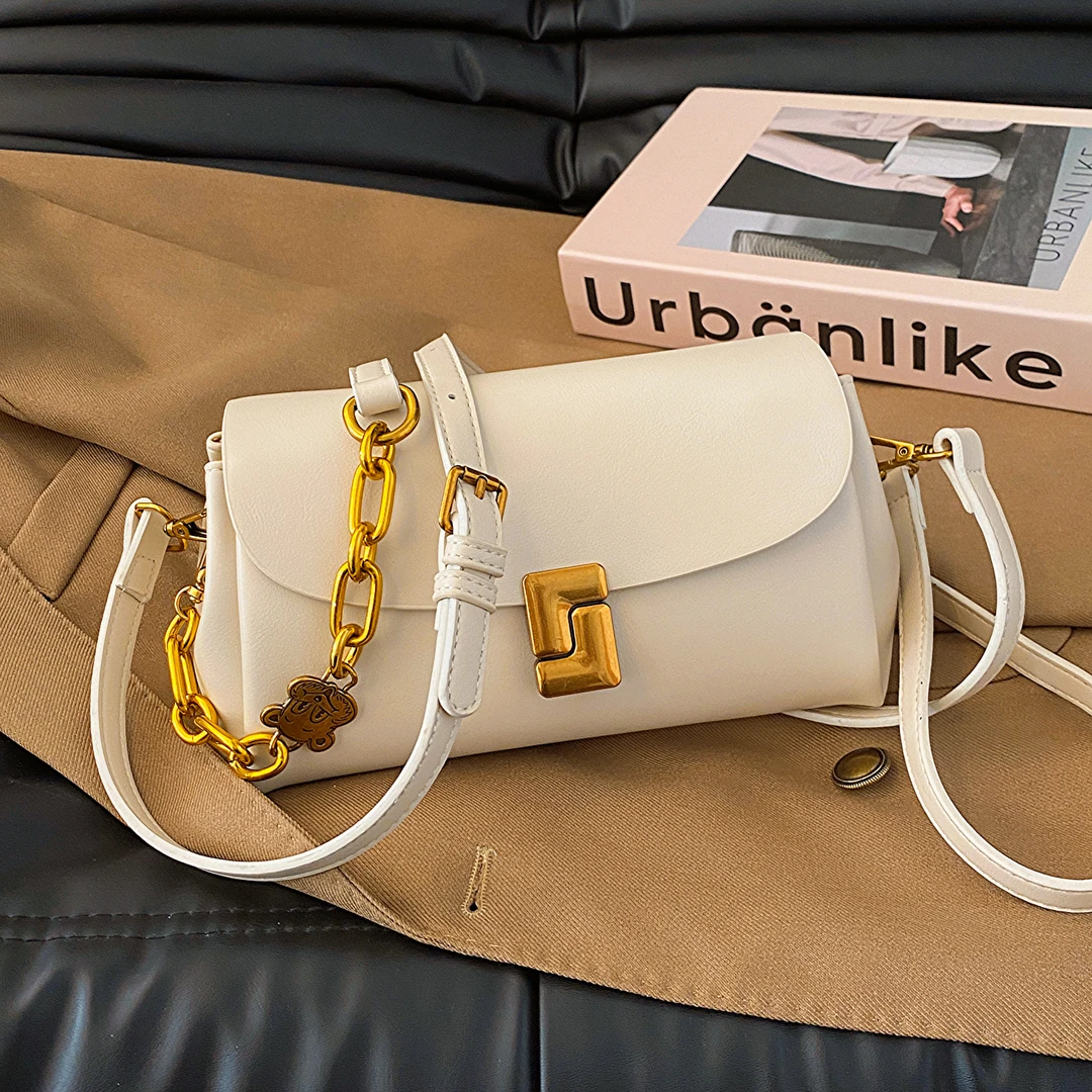 2025 新款小众复古包包女士单肩斜挎包春夏复古单肩小方包   015