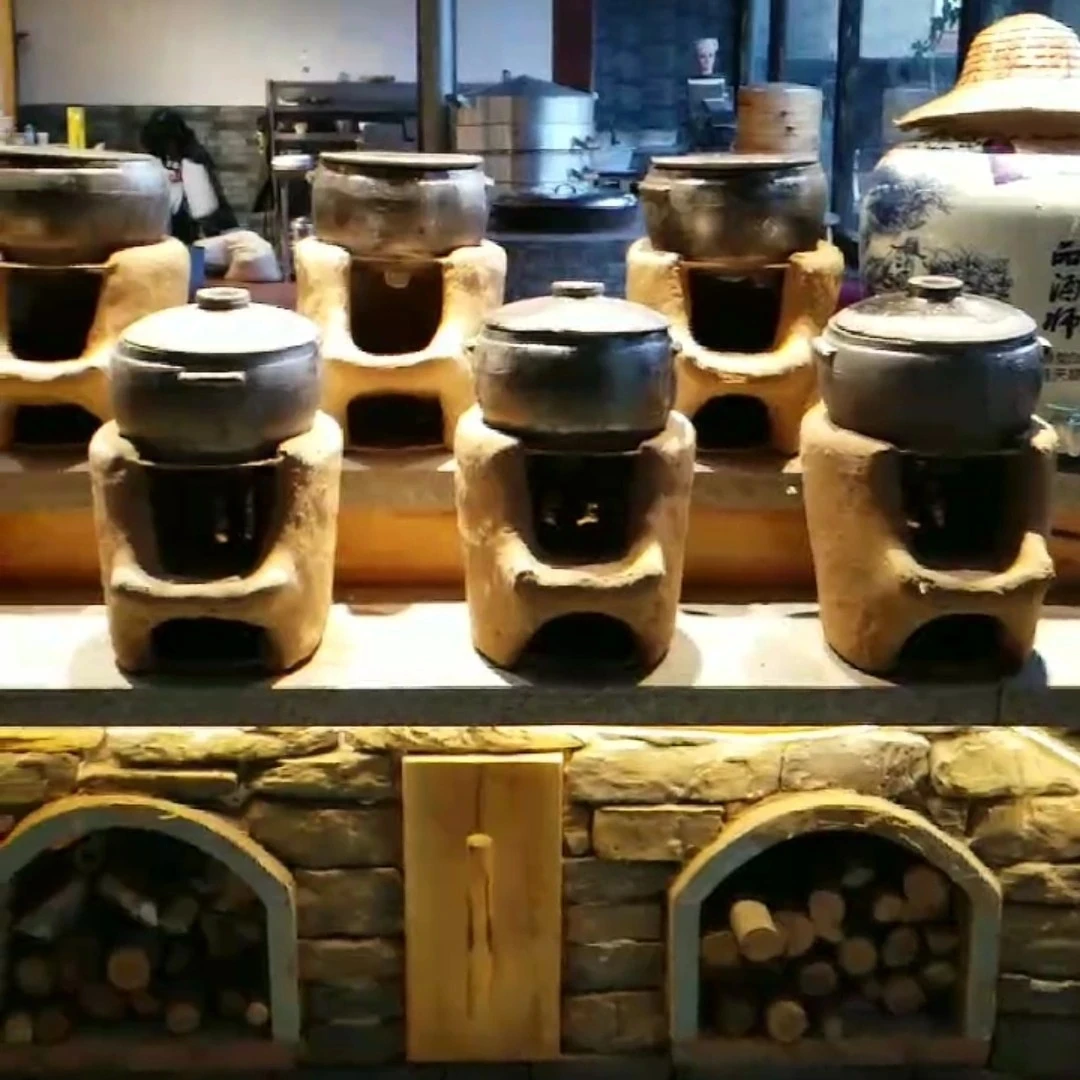 传统手工泥炉砂锅炖鸡煲汤土灶家用老式泥炉