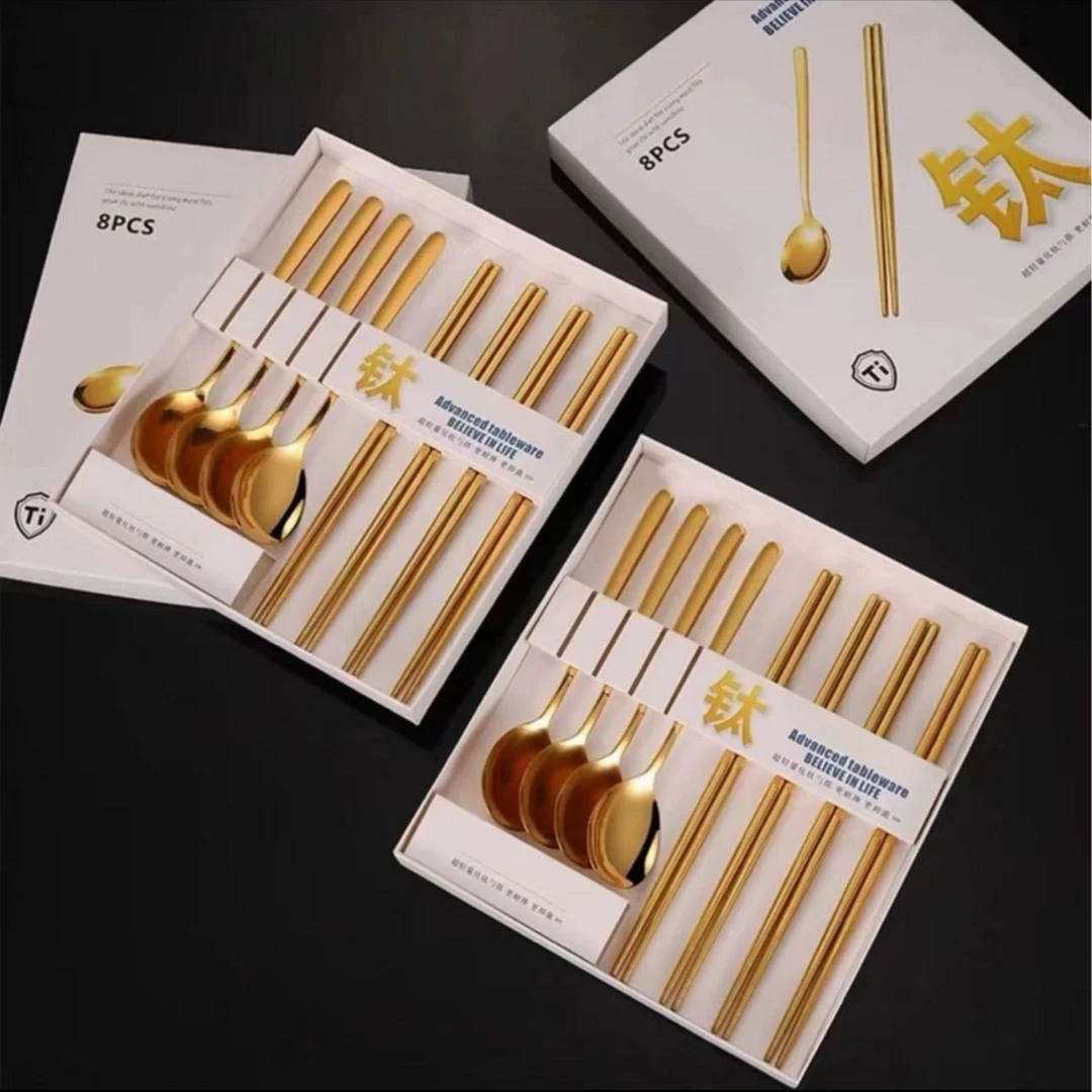 新疆包邮-有钛筷子套装轻量化设计更耐摔