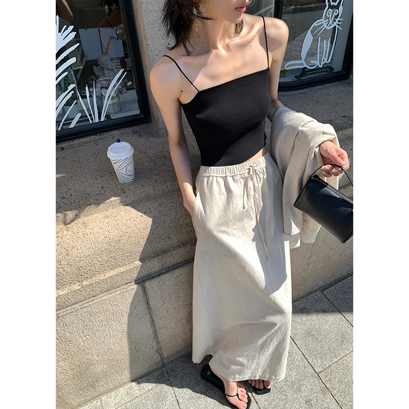 ADA MISS夏2024新款针织吊带背心女