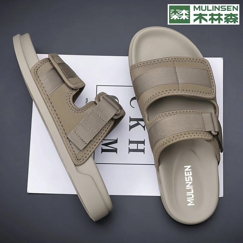 木林森2025夏季新款软底透气外穿休闲时尚户外网红防滑潮流沙滩鞋