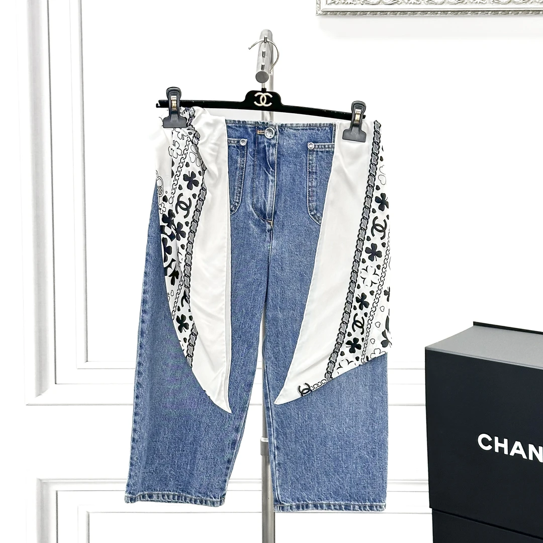 99新 Chanel/香奈儿 38码蓝色丹宁牛仔短裤