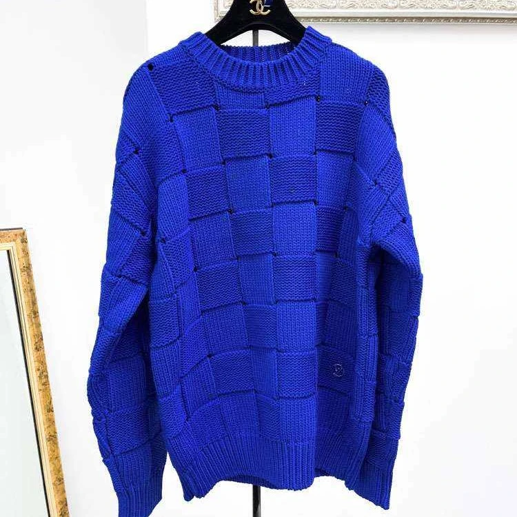 99新 LouisVuitton/路易威登 LV S码 蓝色 长袖 毛衣