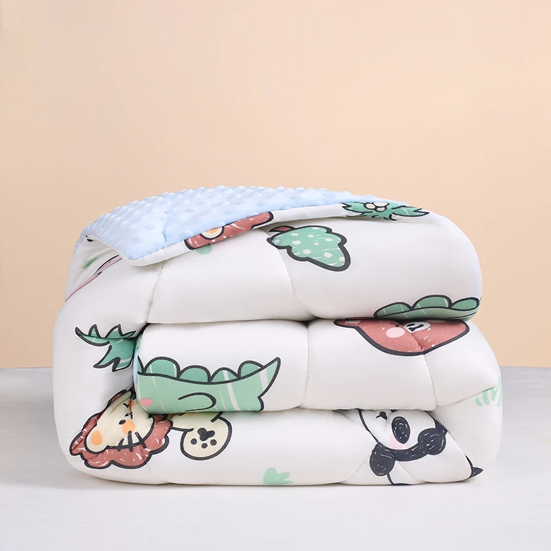 婴儿小被子+盖被褥子90*90尺寸四季款