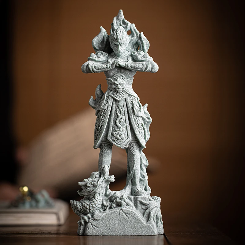 创意孙悟空齐天大圣茶宠摆件鱼缸造景国潮斗战胜佛客厅桌面装饰品