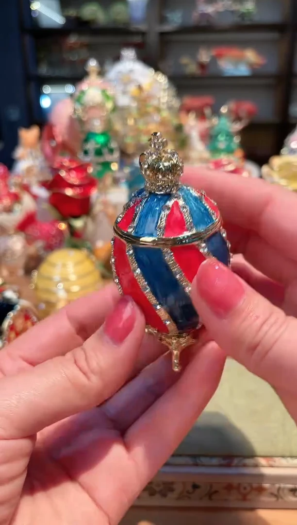 【闪购商品】珐琅彩首饰收纳盒精致