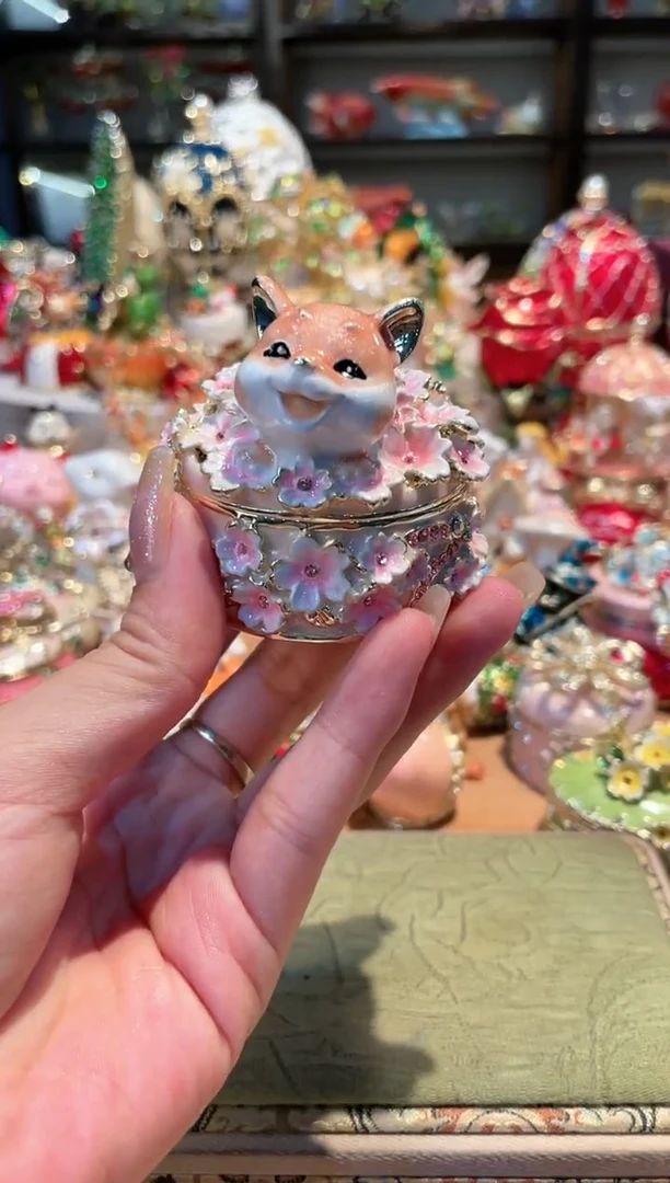 【闪购商品】精致珐琅彩首饰盒