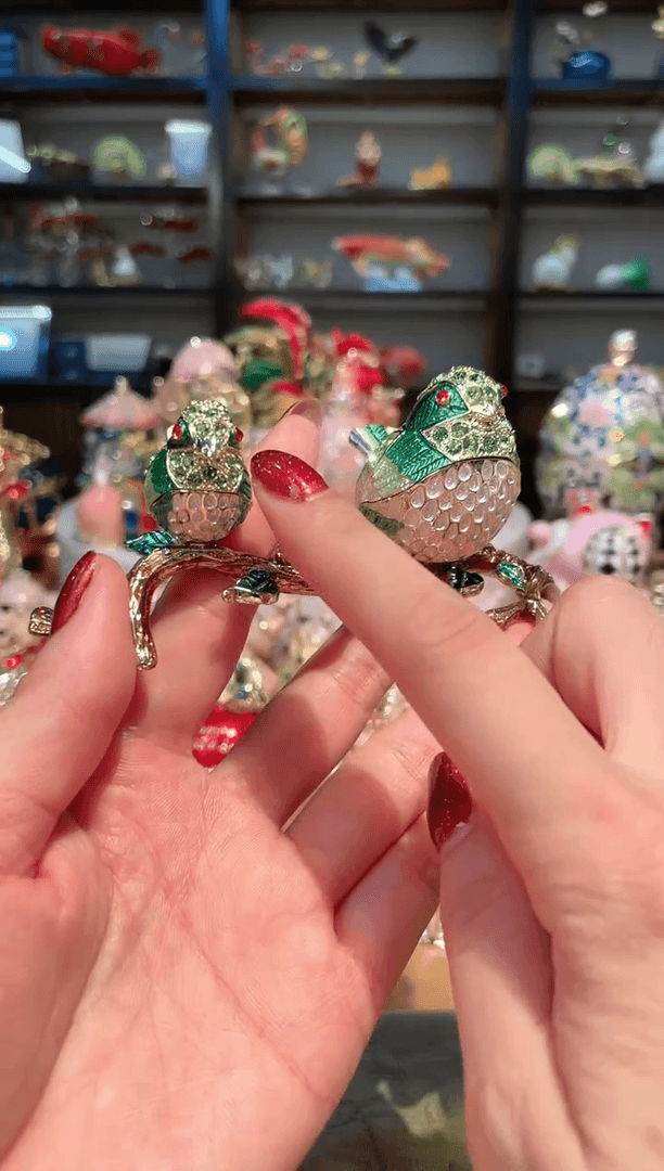 【闪购商品】珐琅彩首饰收纳盒精致