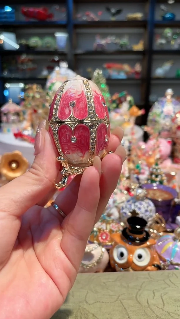 【闪购商品】珐琅彩首饰收纳盒精致