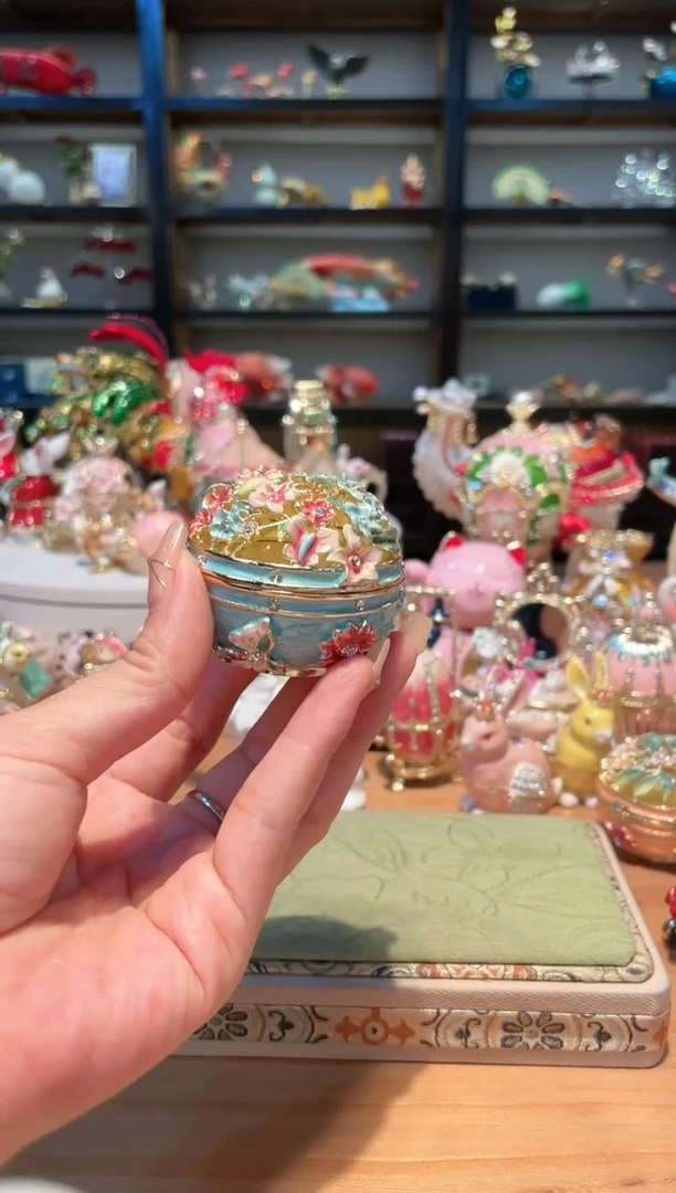 【闪购商品】珐琅彩首饰收纳盒精致