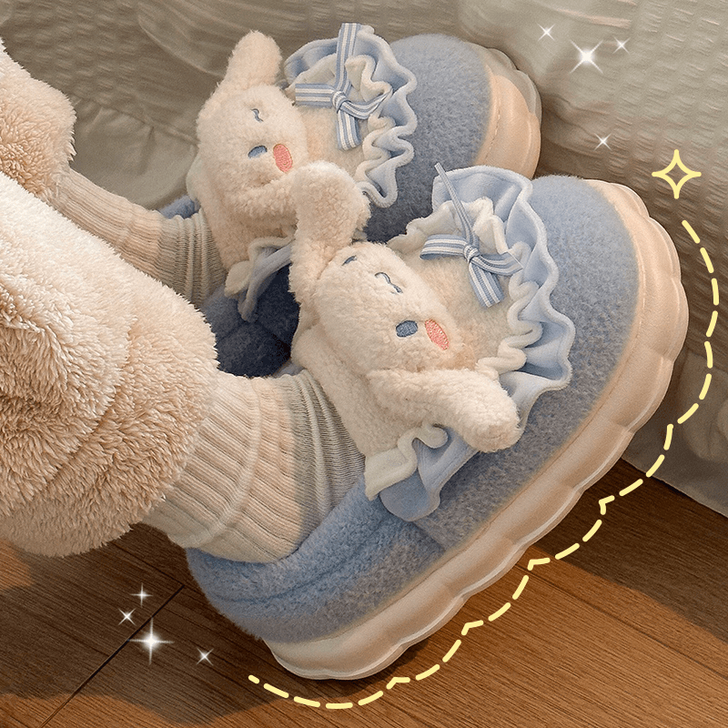 棉拖鞋女学生宿舍冬季包跟2023新款三丽鸥正版可爱毛绒防滑棉鞋女
