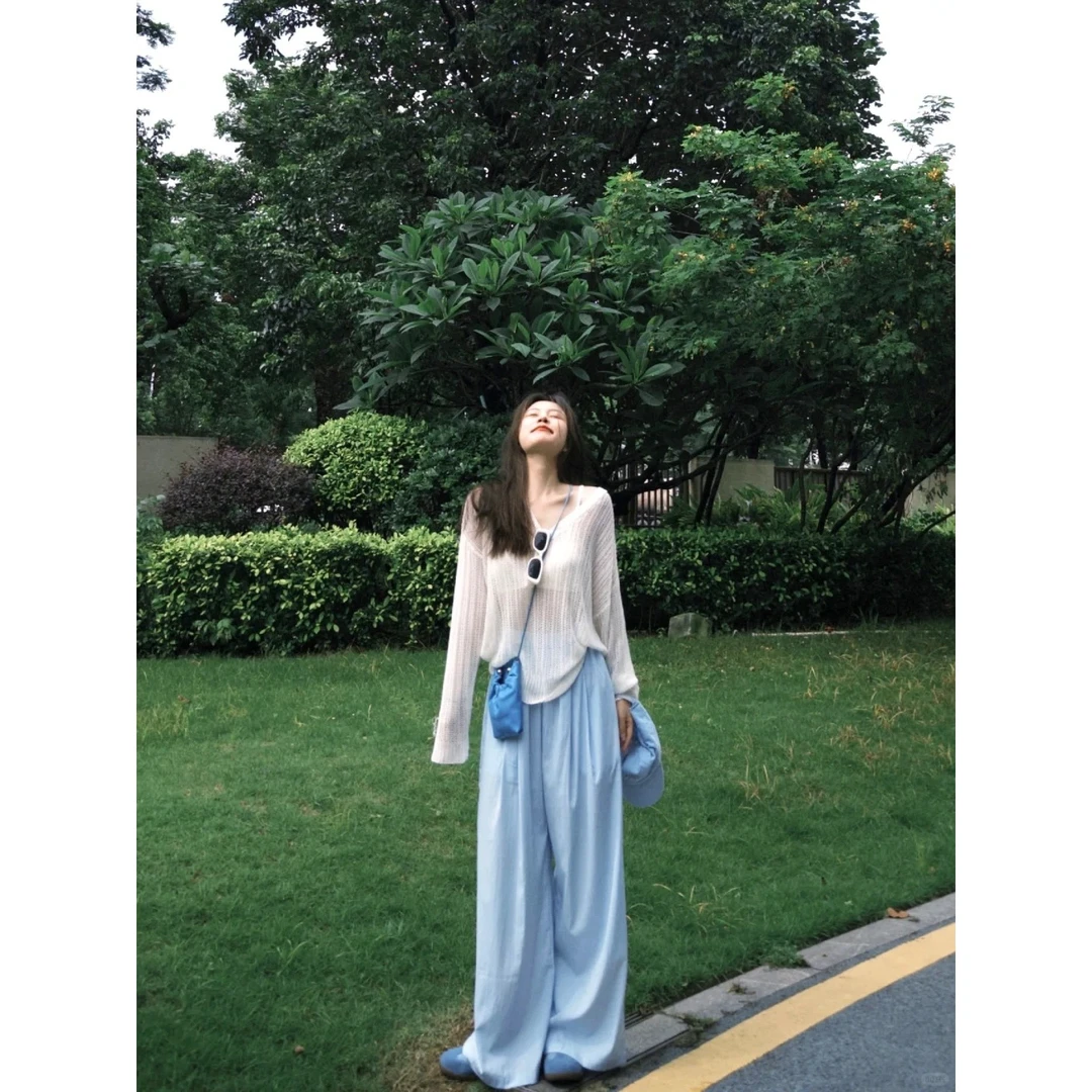 2024夏季新款休闲套装尤莱特穿搭时尚简约休闲通勤百搭衬衫阔腿裤