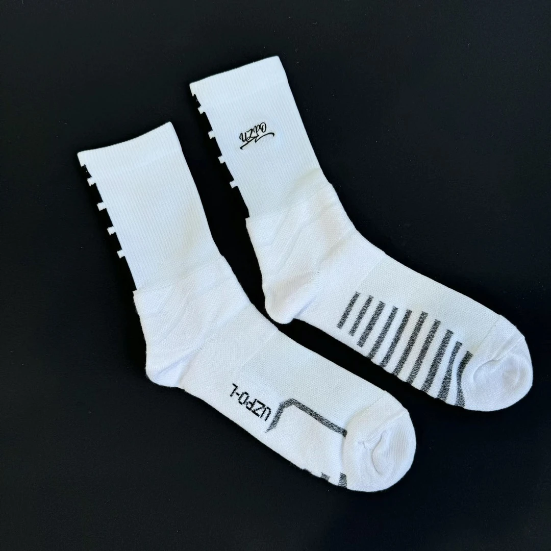 UZPOPE赞助版篮球袜精英袜毛巾底高帮防滑耐磨19字母刺绣袜子用品