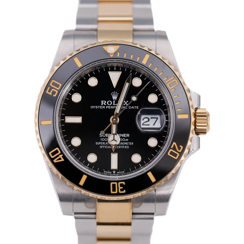 95新 Rolex/劳力士 潜航者间金黑126613日期显示23年全套藏表家