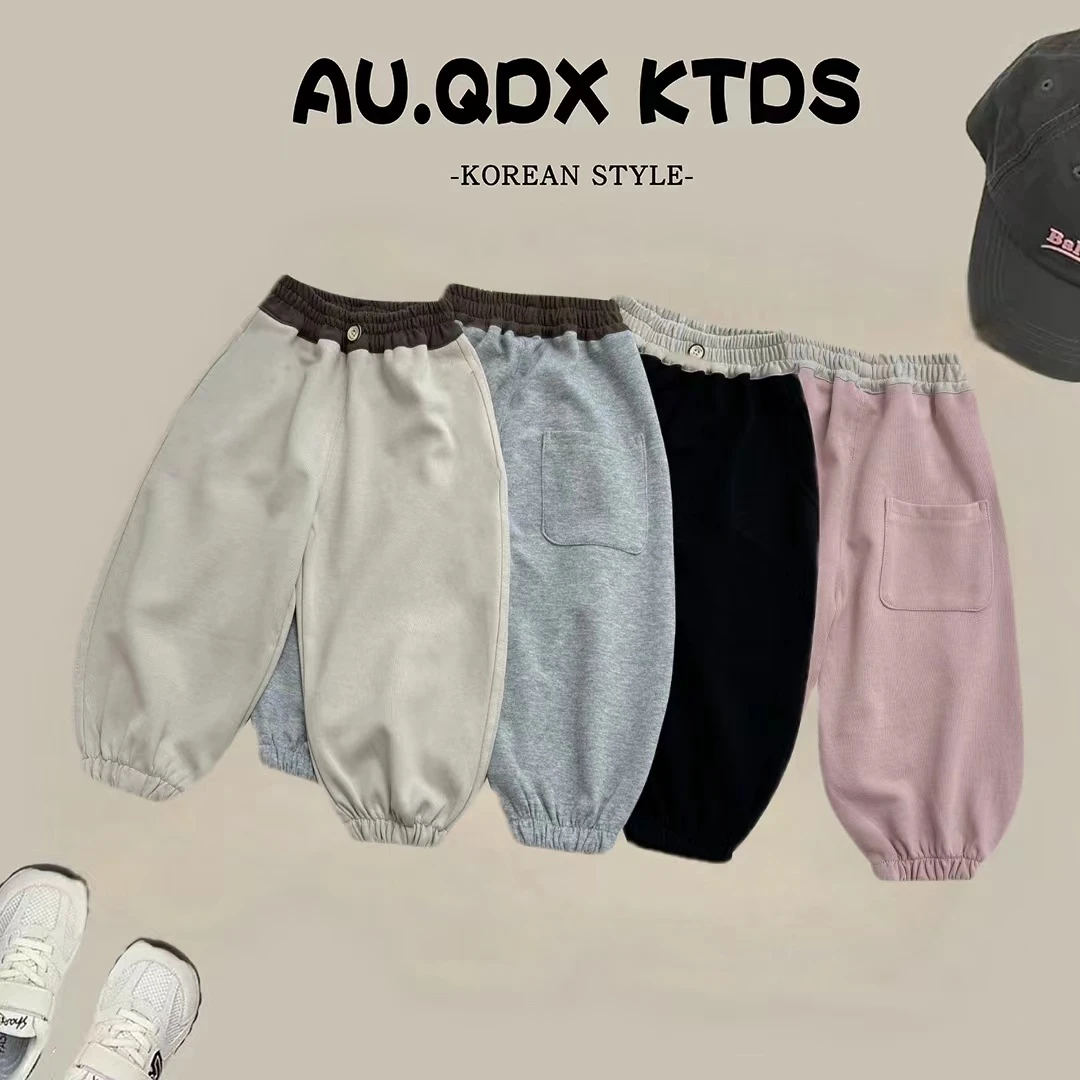 2024新款儿童卫裤男童女童春秋运动休闲裤韩版宽松长裤