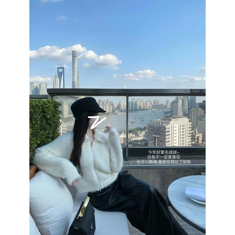 小摇子夏款【软乎乎】韩风袭来潮流时尚毛毛上衣F081102