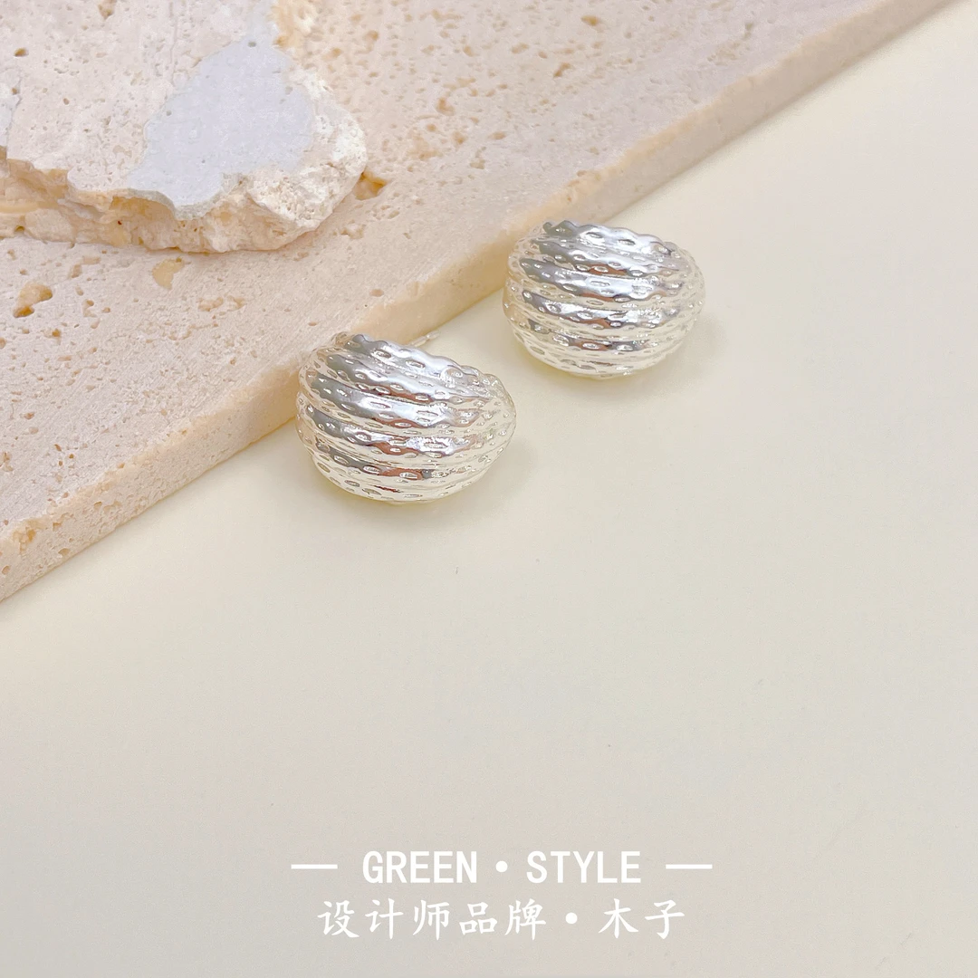 铜合金耳饰 【小号贝壳耳钉】气质轻奢时尚百搭个性简约耳饰-B10