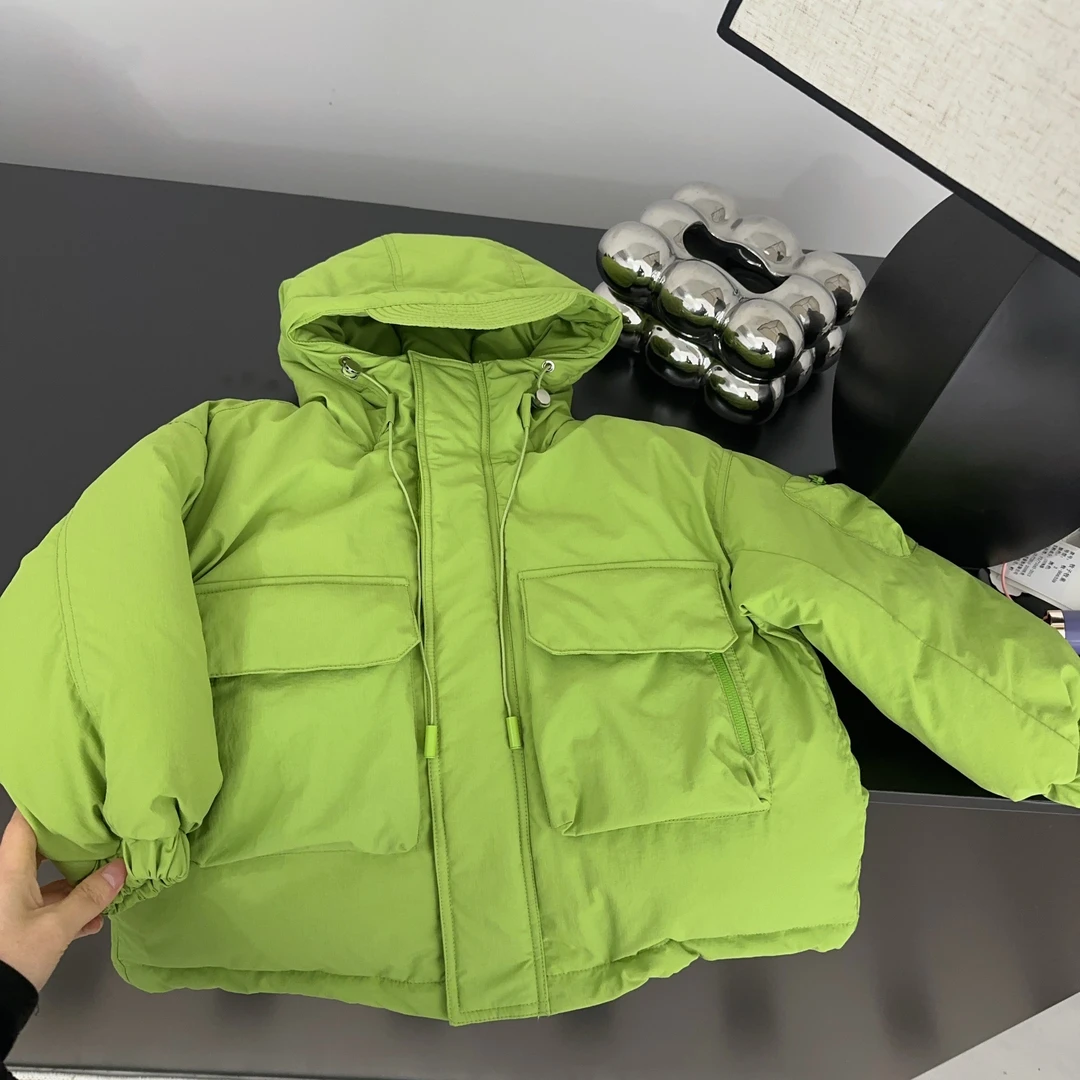 【两个小盆友】2024冬季儿童韩版宽松时尚休闲加厚保暖棉服外套5675