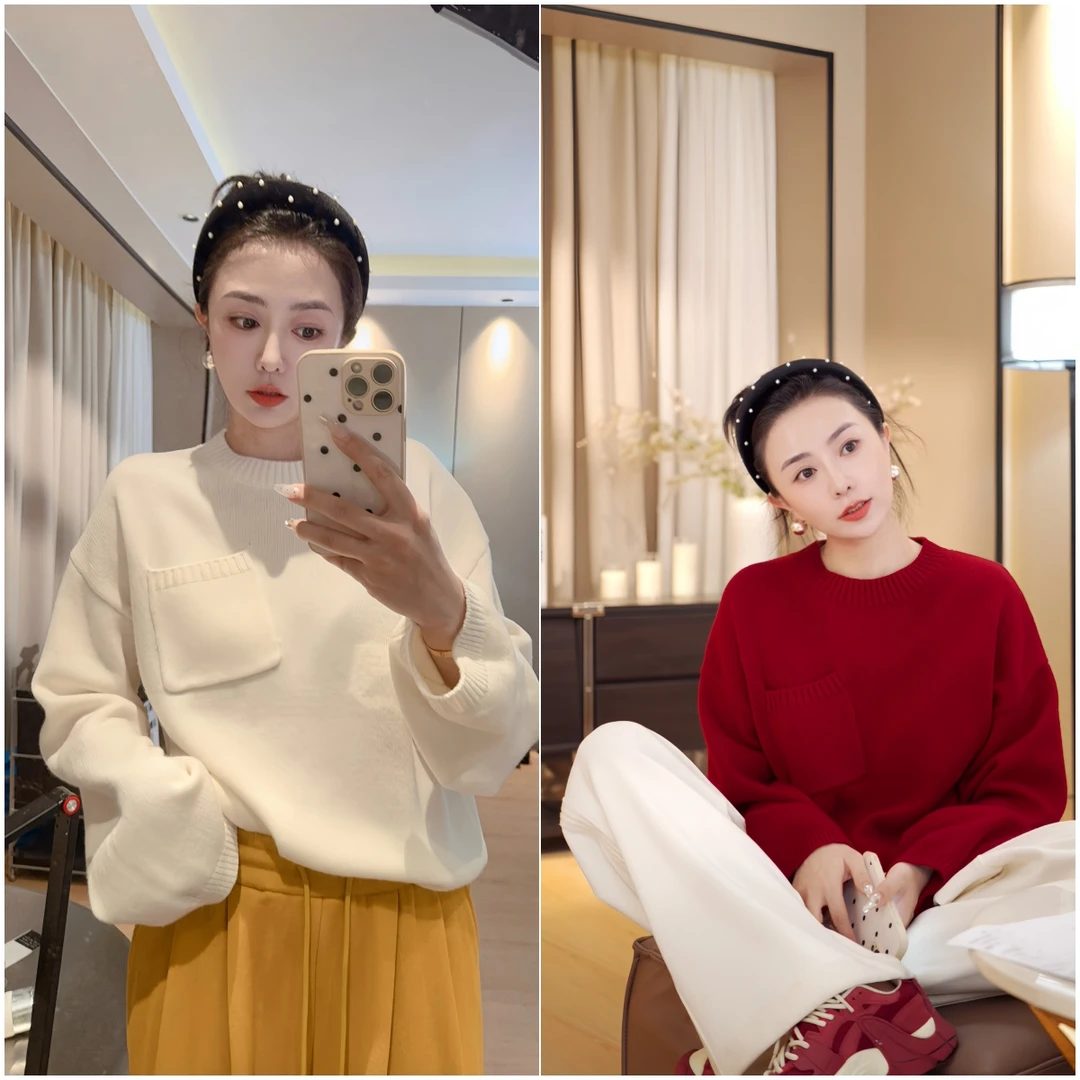 LAU+【大表姐】静奢 设计师款 美利奴羊毛 宽松毛衣