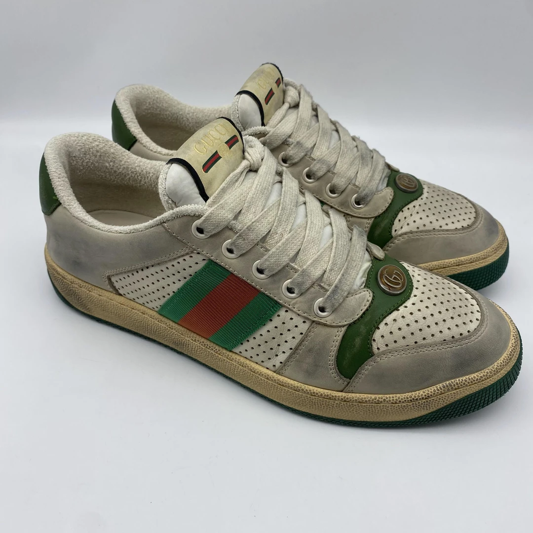 Gucci/古驰 二手男士红绿织带休闲时尚脏脏鞋/成色自定义38码