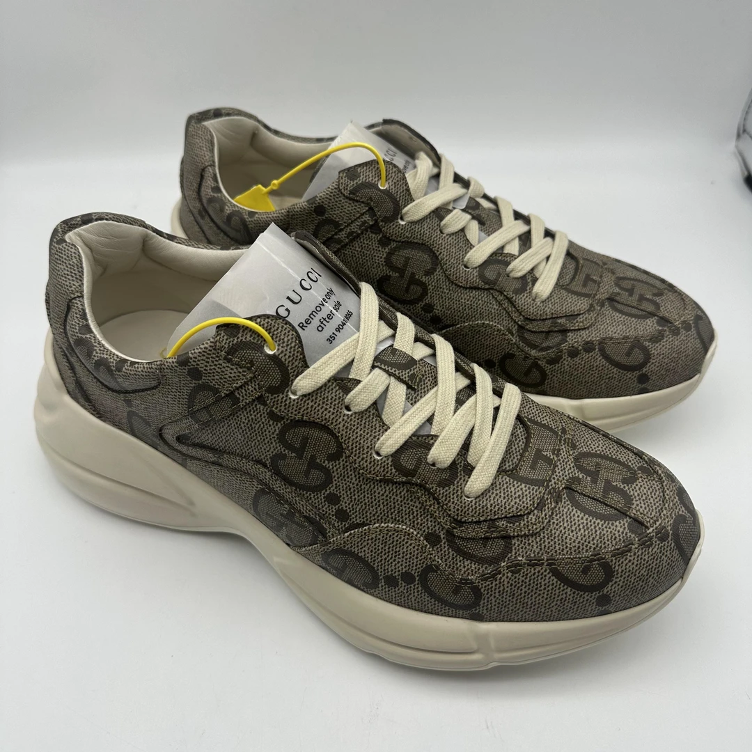 Gucci/古驰 二手满印双G老花时尚百搭老爹鞋/42.5码/成色自定义