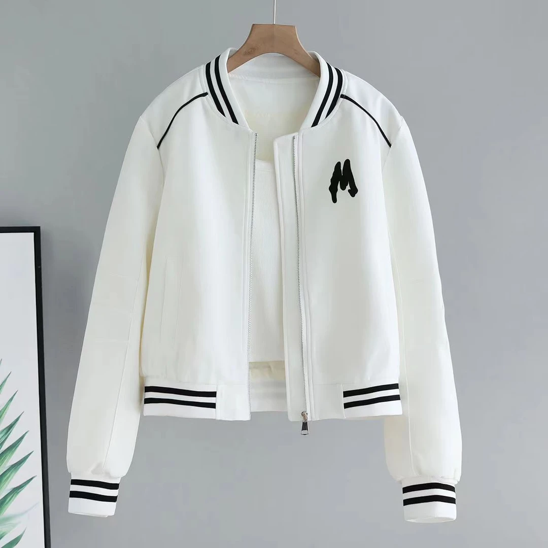 短款棒球服外套女春季新款2024年爆款欧货高级感休闲百搭夹克上衣