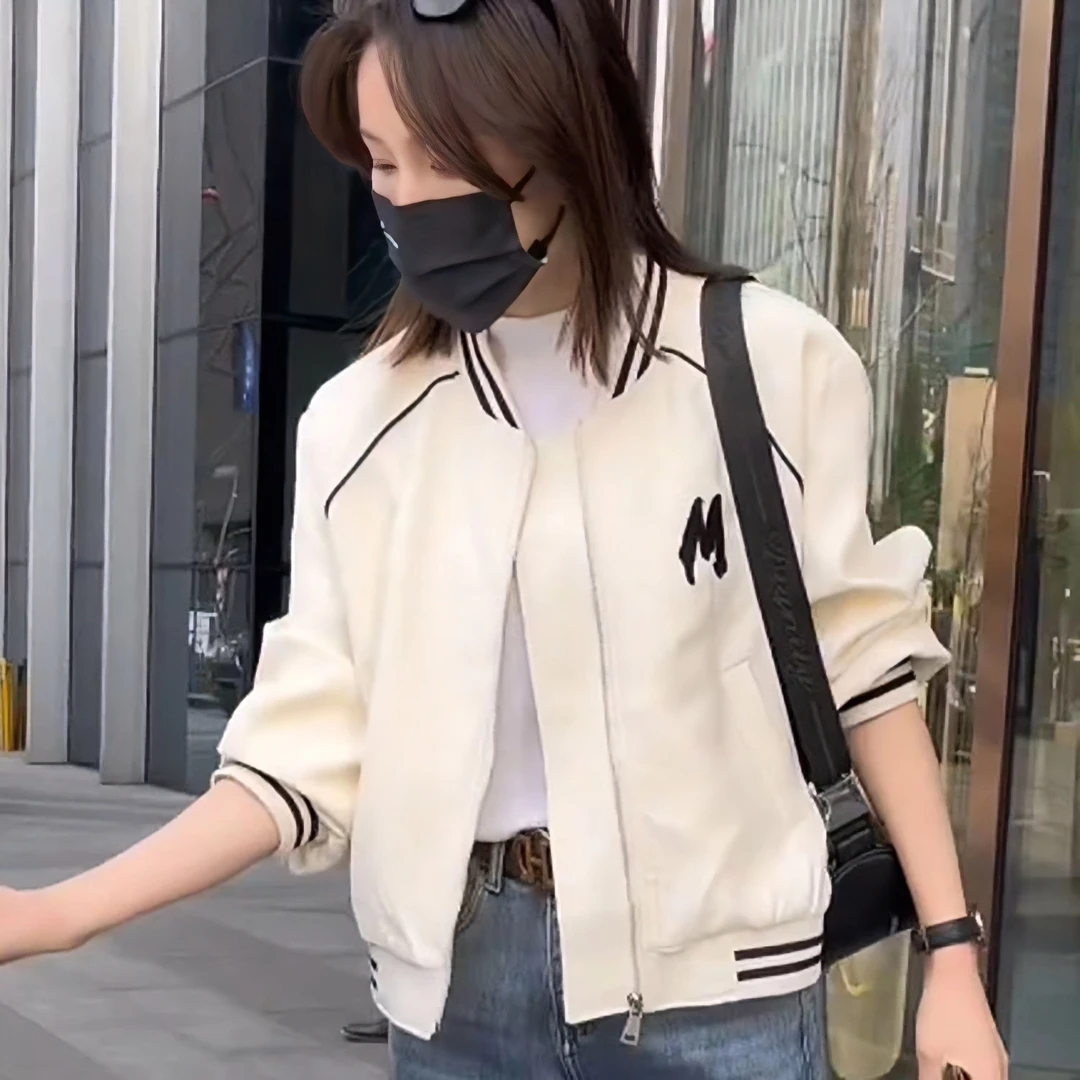 短款棒球服外套女春季新款2023年爆款欧货高级感休闲百搭夹克上衣