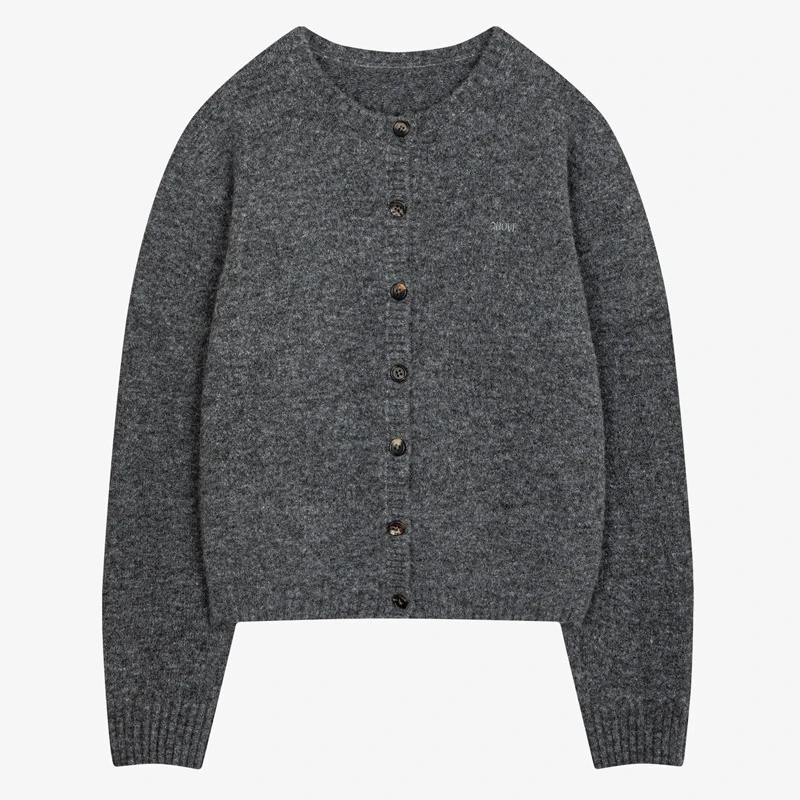 出口韩国！韩系女装G***E 2024新款毛衣针织开衫外套短袖两件套