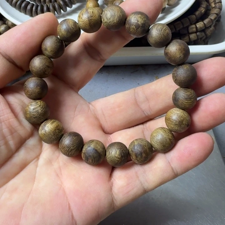 沉香手串风*金沙叶手串8克加