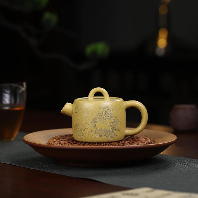 125ml原矿段泥宜兴紫砂壶家用功夫茶具泡茶壶小容量炮嘴半手工
