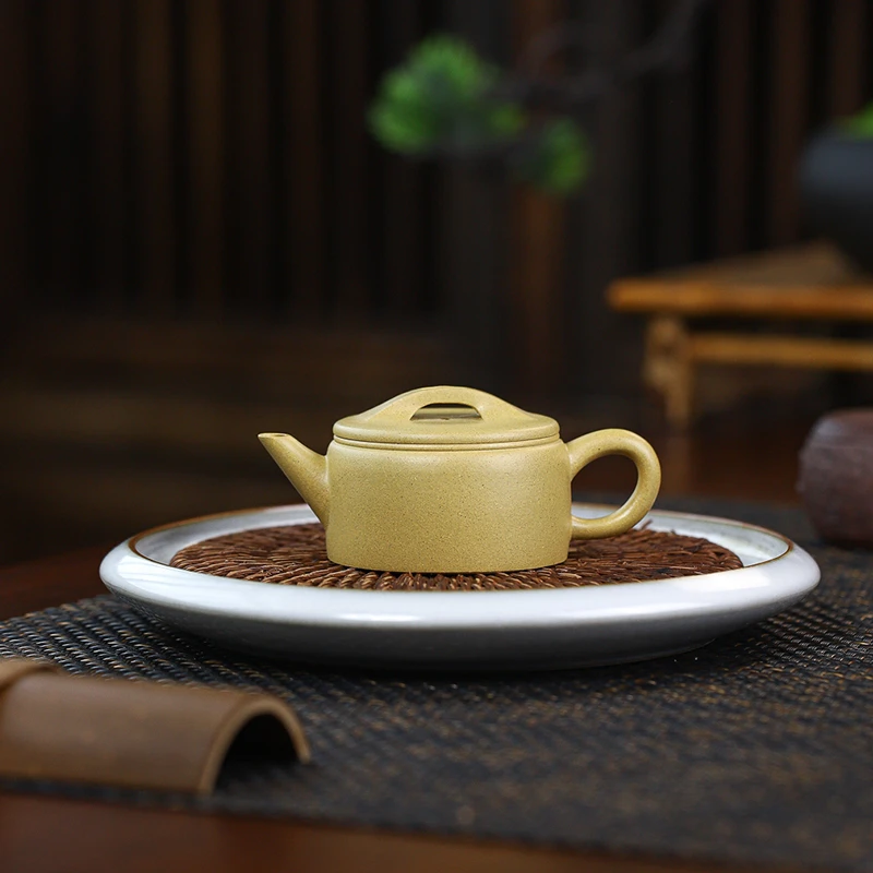宜兴紫砂壶100ml小品原矿段泥小汉瓦家用泡茶壶功夫茶壶