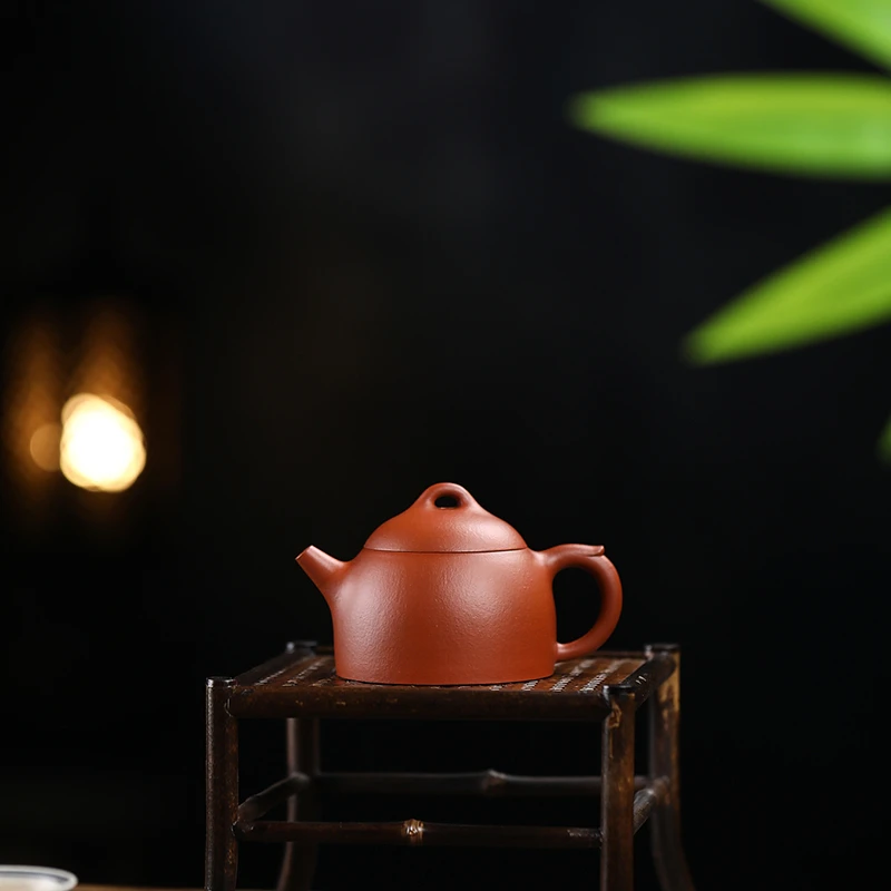 130ml宜兴紫砂壶原矿朱泥小容量家用功夫茶具泡茶壶小品秦权壶