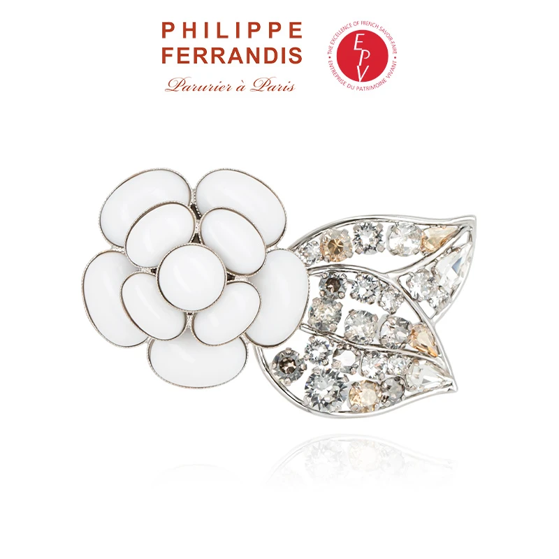 AZLOOK 胸针 【法国进口】PHILIPPE FERRANDIS高定山茶花胸针