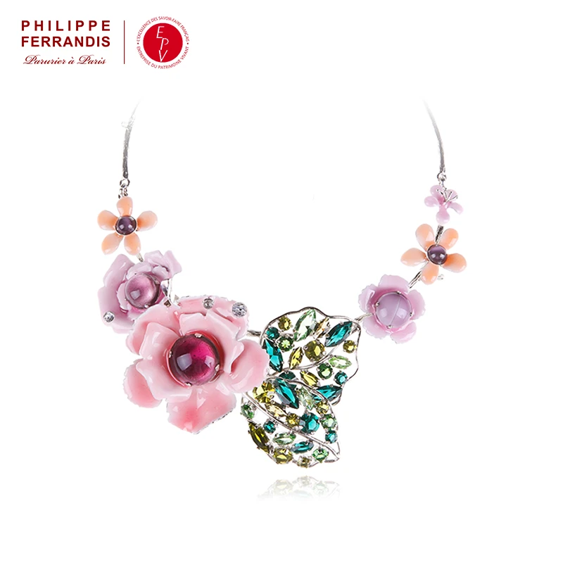 项链 【法国进口】PHILIPPE FERRANDIS珍藏山茶花奢华版项链
