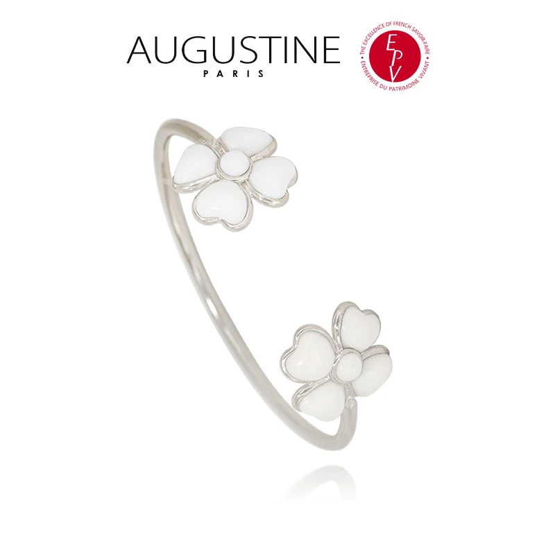 AZLOOK 铜合金手镯 【法国进口】AUGUSTINE 奥古斯汀幸运四叶草手镯