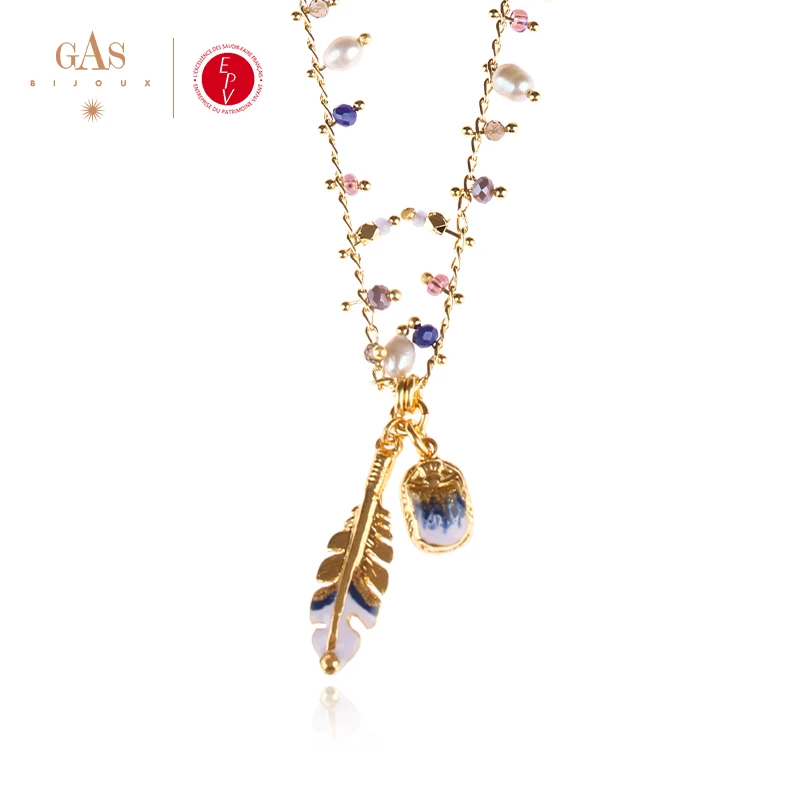 AZLOOK 铜合金项链 【福利单品】【法国进口】GAS BIJOUX羽之翼项链