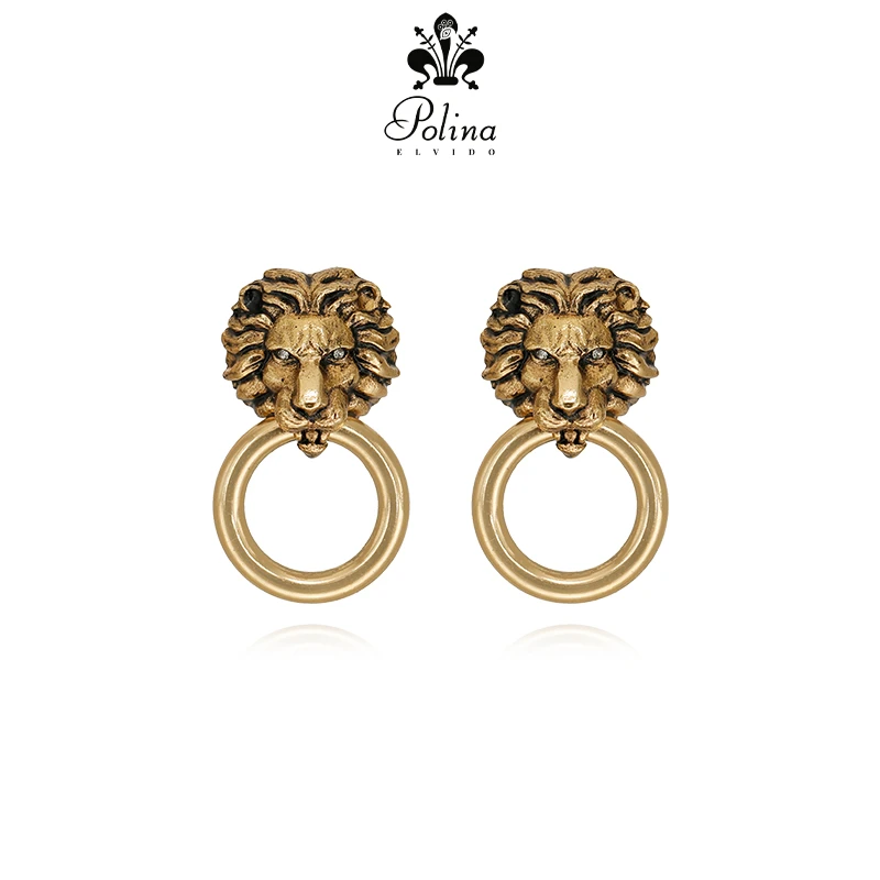 铜合金珐琅耳饰 AZLOOK耳环【意大利】POLINAELVIDO雄狮奇缘耳环