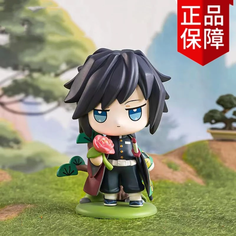 鬼灭之刃诞生花系列盲盒手办动漫联名潮流玩具男女生礼物潮玩公仔