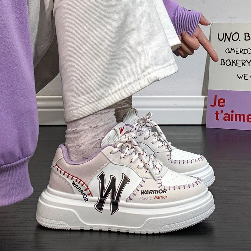 回力小白鞋女2025春季新款原创百搭时尚透气小众厚底运动板鞋青仓