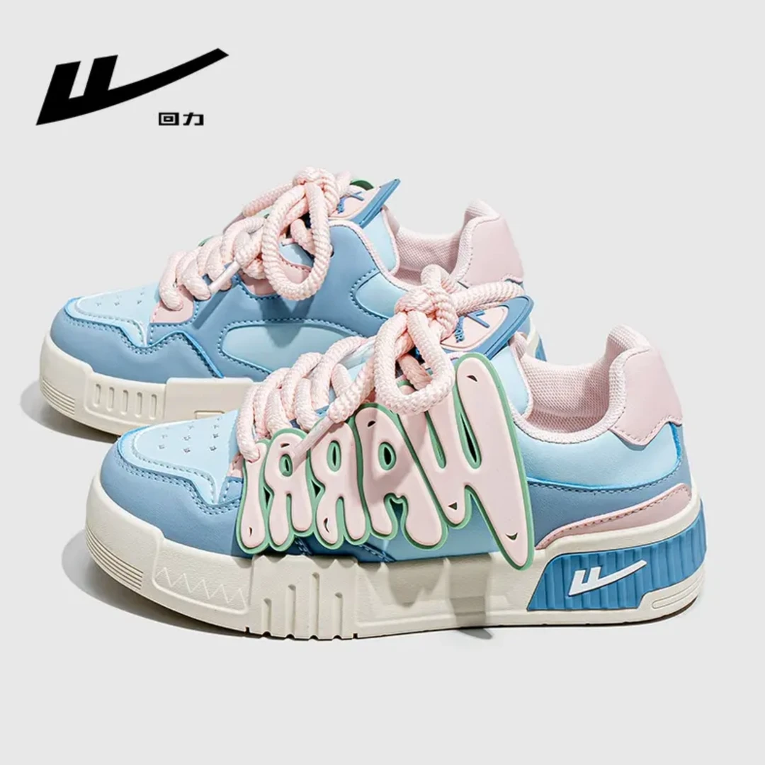 Warrior/回力2025年春新款时尚ol厚底增高小白鞋休闲百搭运动女鞋
