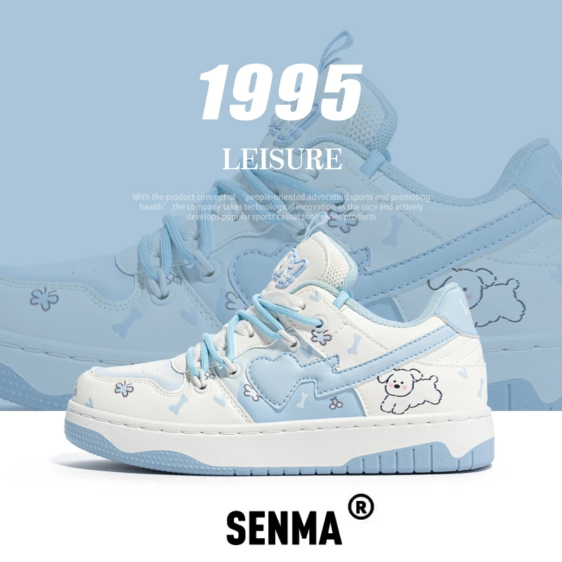 SENMA/森马冬季板鞋女百搭女款2024爆款小众潮鞋ins可爱面包鞋女