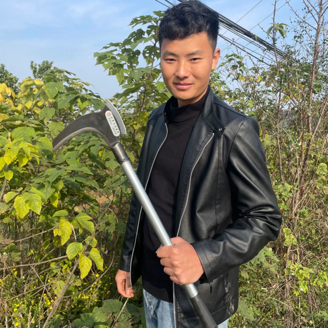 【杰哥专享】锰钢全钢双砍镰刀可割可砍多用途