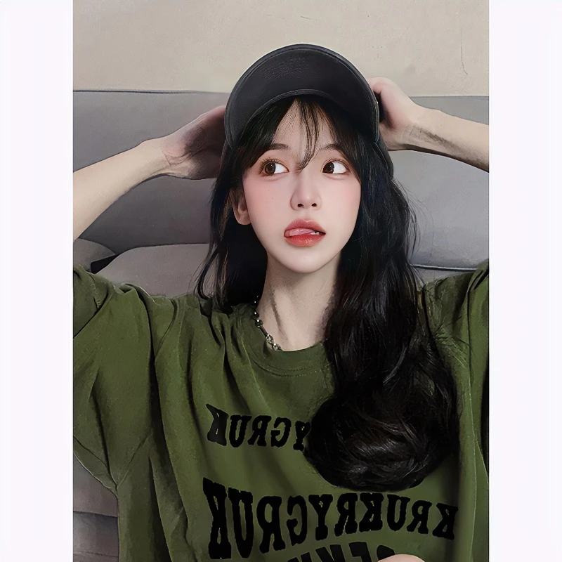 夏季美式小众宽松设计感百搭圆领设计感休闲短袖ins简约印花学生