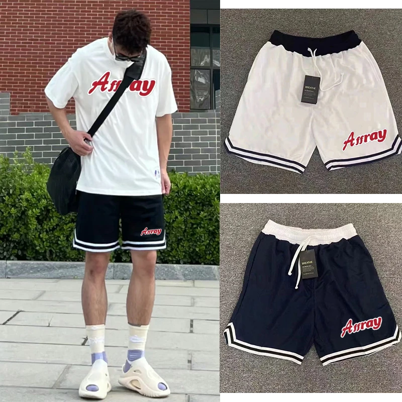 美式运动短裤2024夏季新款不过膝五分裤男透气网眼速干训练篮球裤